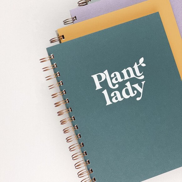 Green Plant Lady Spiral Notebook - Picture 8 of 9